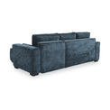 Selby Navy Chenille Corner Sofabed from Roseland Furniture