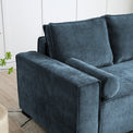 Selby Navy Chenille Corner Sofabed from Roseland Furniture