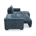 Selby Navy Chenille Corner Sofabed from Roseland Furniture