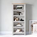 Farrow Grey Narrow Bookcase for Living Room