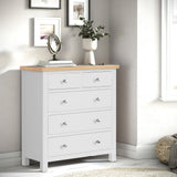 Farrow Grey 2 Over 3 Chest of Drawers for bedroom