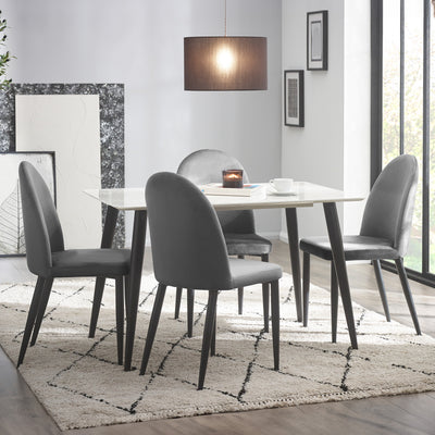 Jago 120cm Rectangular Dining Table With 4 Pascoe Chairs