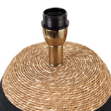 Kalutara Black and Natural Sea Grass Tall Table Lamp