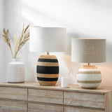 Kalutara Black and Natural Sea Grass Tall Table Lamp