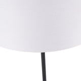 Elin Matt Black & Ivory Table Lamp