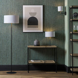 Elin Matt Black & Ivory Table Lamp