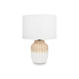 Amalia Natural Ombre Textured Stoneware Table Lamp from Roseland Furniture