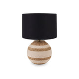 Talalla Cream and Natural Sea Grass Round Table Lamp