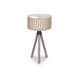 Rabanne Slatted Antique Wood Tripod Table Lamp