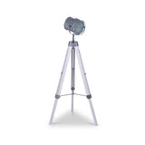 Capstan White Wash and Silver Metal Tripod Floor Lamp from Roseland Furniture