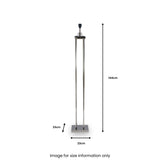 Langston Nickel 4 Post Floor Lamp from Roseland Furniture