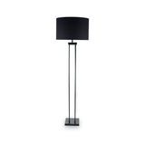 Langston Matt Black Metal Four Post Floor Lamp from Roseland Furniture