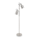 Aaron Brushed Chrome Metal Task Floor Lamp from Roseland Furniture