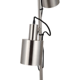 Aaron Brushed Chrome Metal Task Floor Lamp