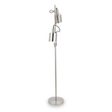 Aaron Brushed Chrome Metal Task Floor Lamp