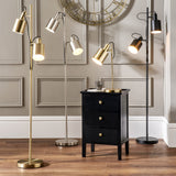 Aaron Black Metal Task Floor Lamp