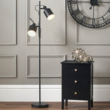 Aaron Black Metal Task Floor Lamp for living room