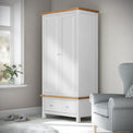 Farrow Grey Double Wardrobe from Roseland Furniture