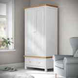 Farrow Grey Double Wardrobe from Roseland Furniture