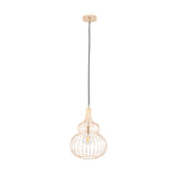 Dania French Gold Metal Wire Shaped Pendant from Roseland Furniture