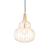 Dania French Gold Metal Wire Ceiling Light Shaped Pendant