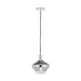 Jaxon Shiny Smoked Glass Domed Pendant from Roseland Furniture