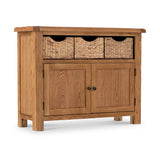 Zelah Oak Sideboard with Baskets from Roseland Furniture