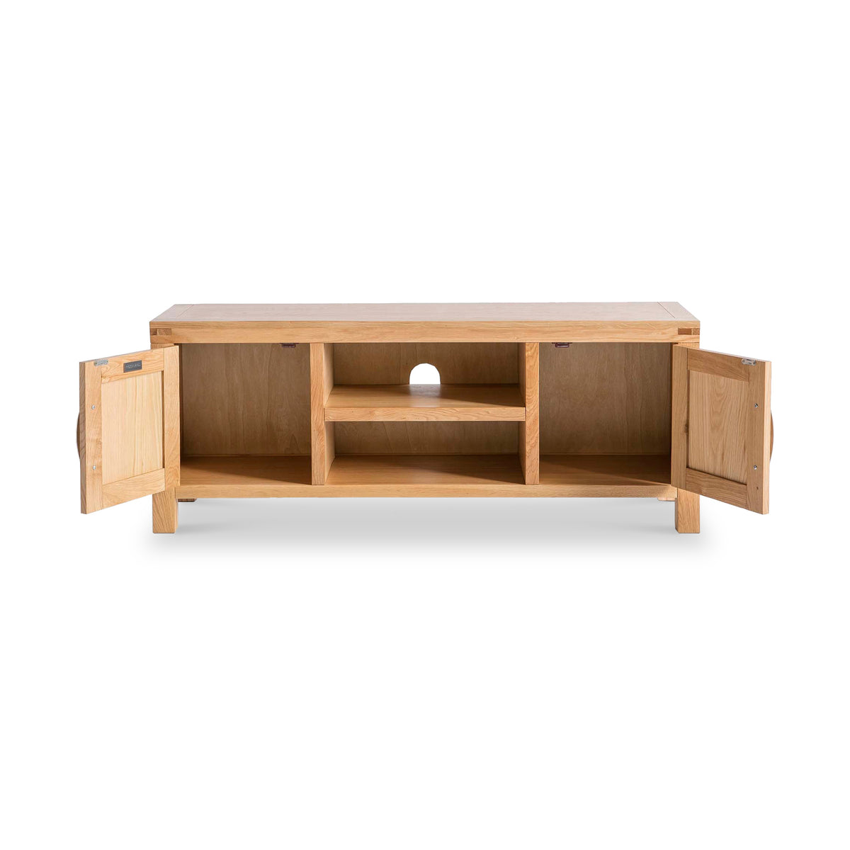 Abbey Light Oak 120cm TV Stand from Roseland Furniture