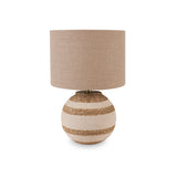 Talalla Cream and Natural Sea Grass Round Table Lamp