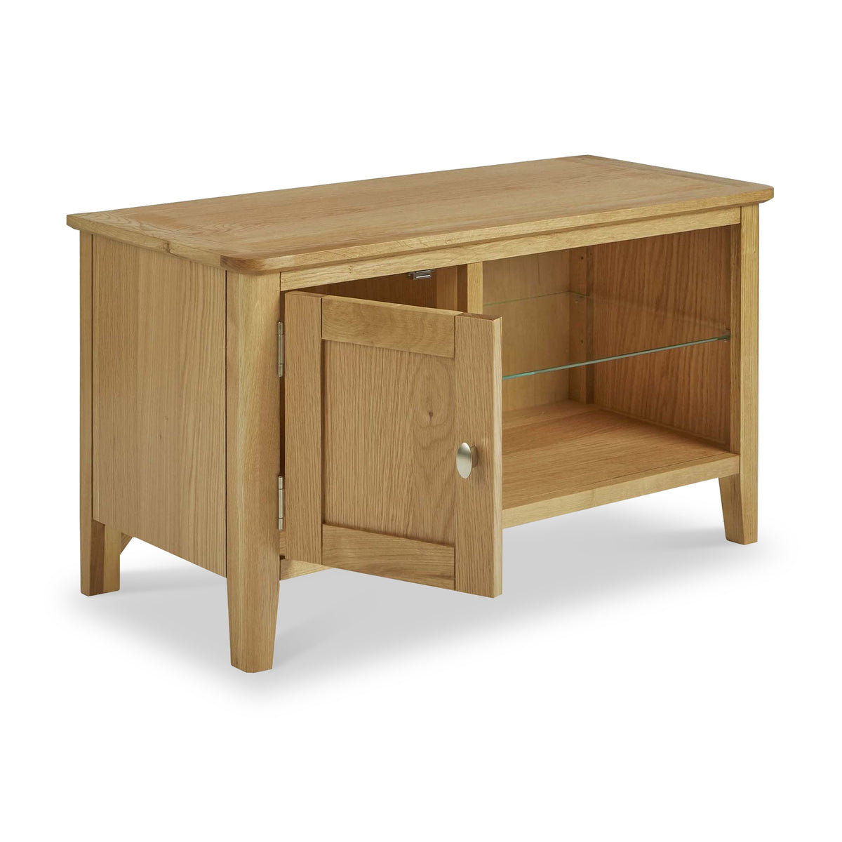 Alba Oak 90cm TV Unit from Roseland Furniture