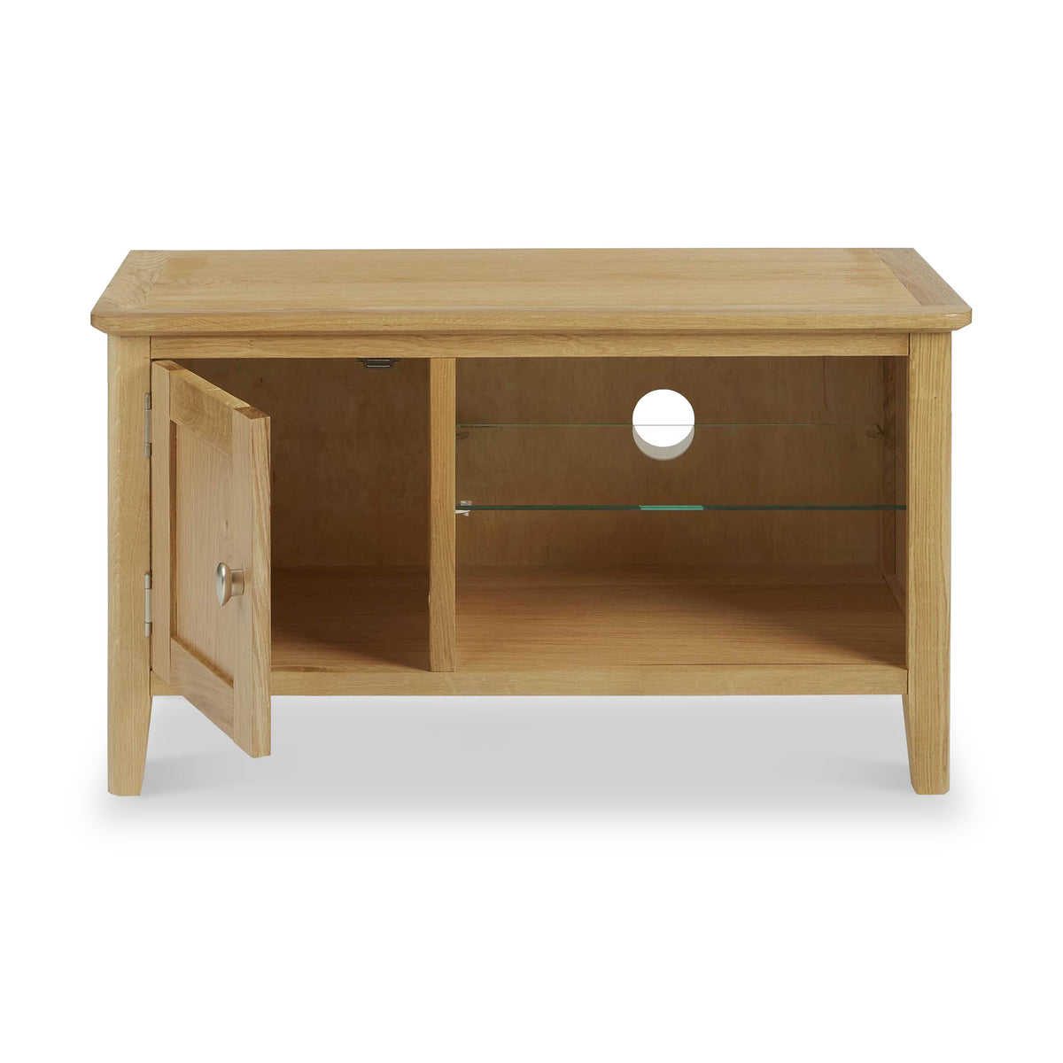 Alba Oak 90cm TV Unit from Roseland Furniture