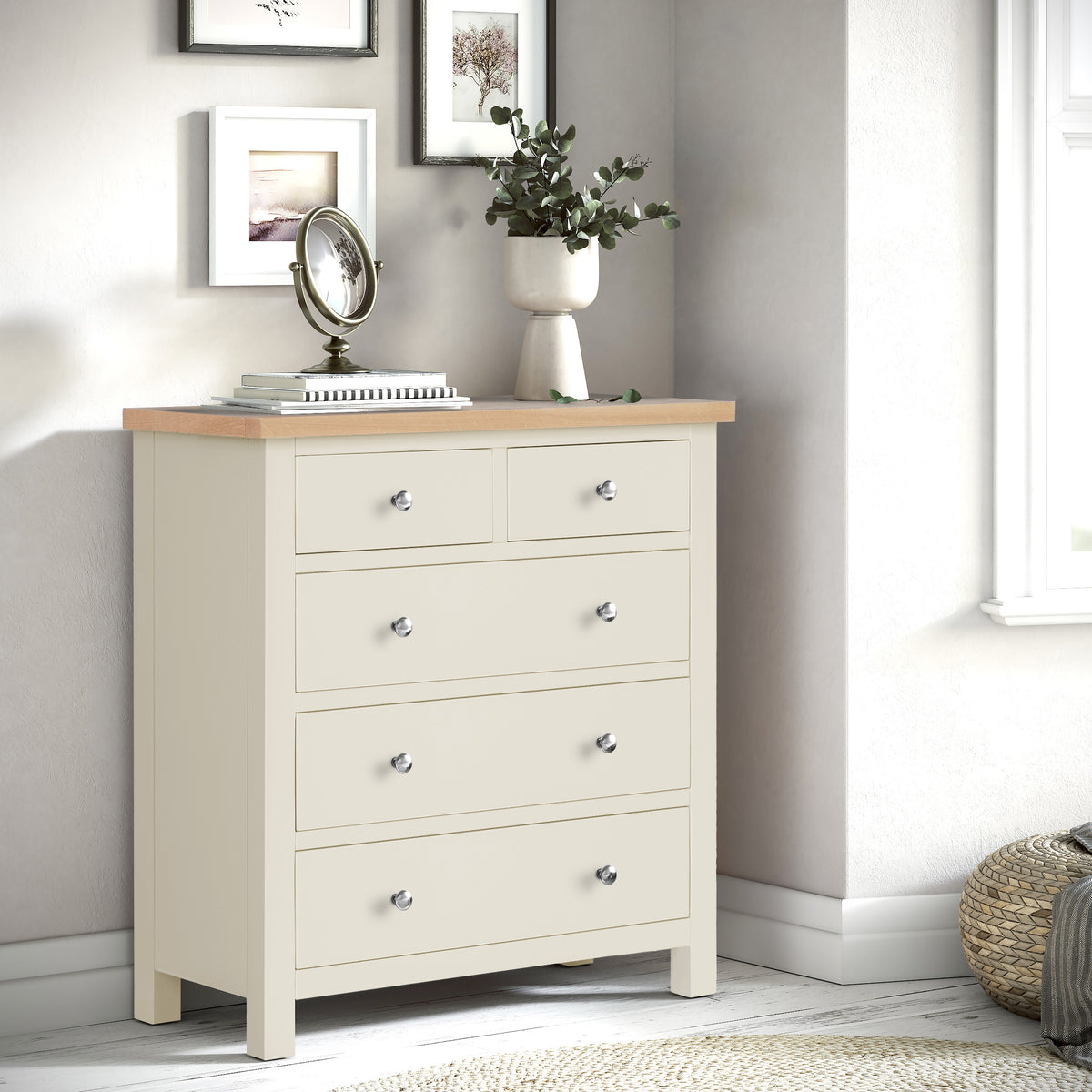 Farrow Cream 2 Over 3 Chest of Drawers for bedroom