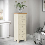 Farrow Cream 5 Drawer Tallboy Chest from Roseland Furniture