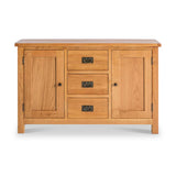 Surrey Oak 3 Drawer Sideboard from Roseland Furniture