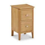 Alba Oak Narrow Bedside from Roseland Furniture