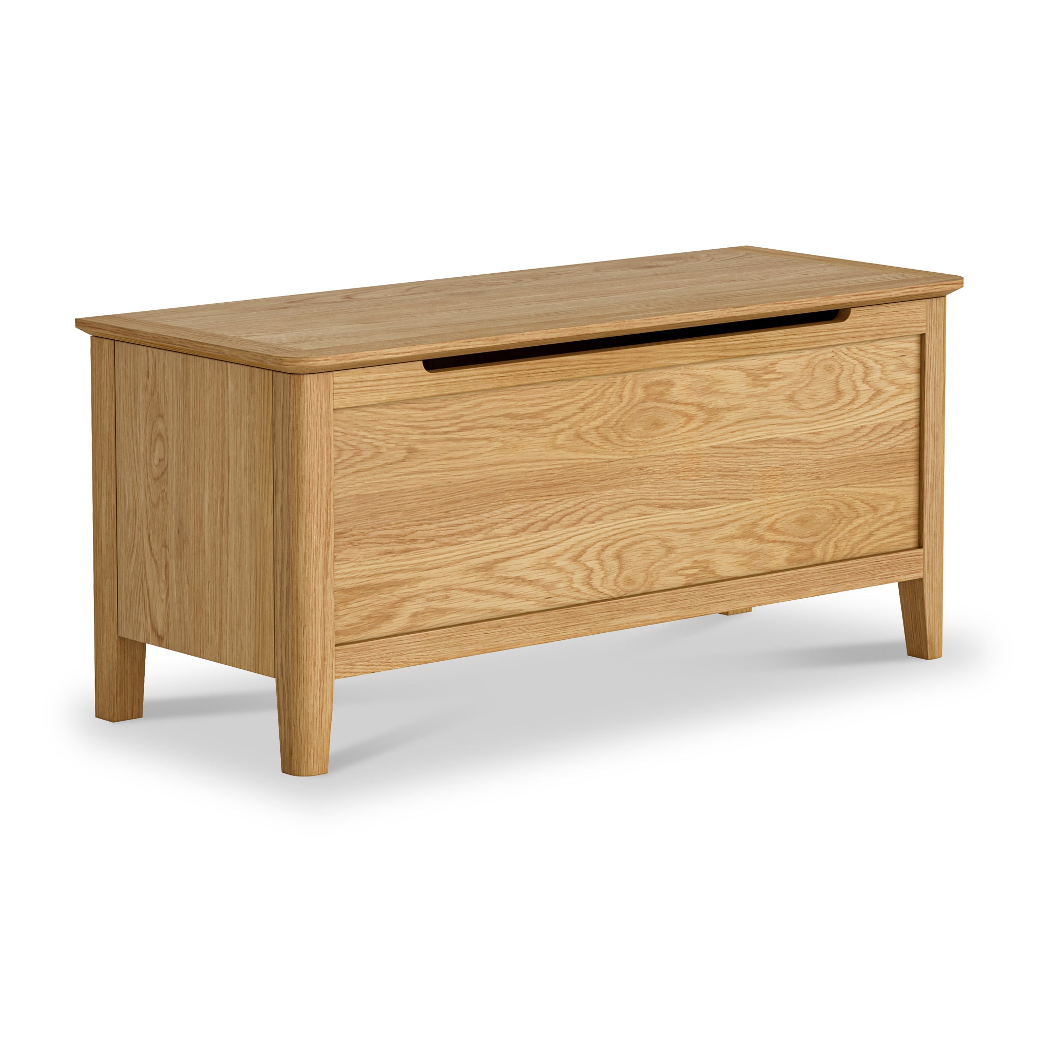 Saxon Oak Solid Wooden Blanket Box Roseland