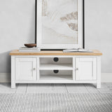 Farrow White Large 120cm TV Unit from Roseland