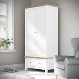 Farrow White Double Wardrobe from Roseland