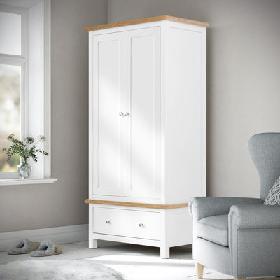 Farrow Double Wardrobe with Drawers