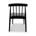 Jackson Dining Chair with Black Frame with grey seat