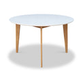 Remy White 120cm Round Dining Table