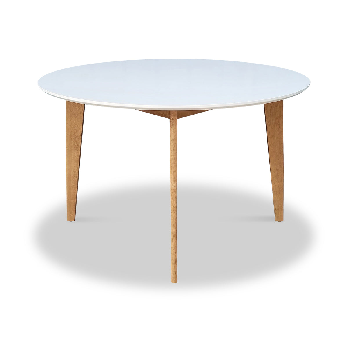 Remy White 120cm Round Dining Table