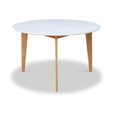 Remy White 120cm Round Dining Table