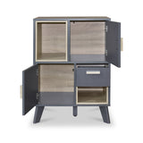 Kelso Grey & Oak Cabinet from Roseland Furniture