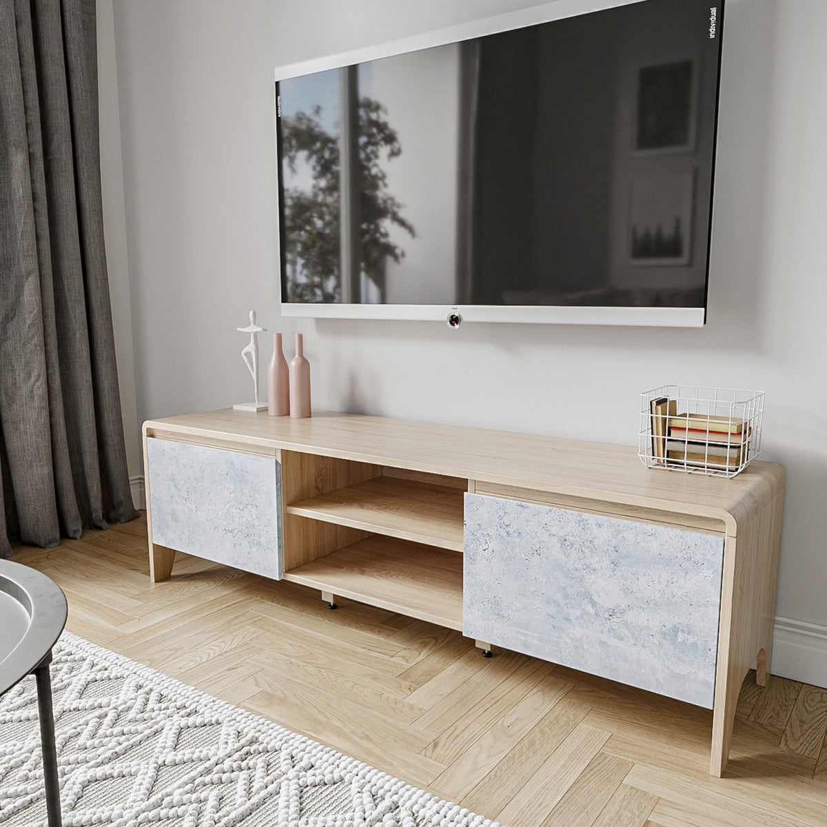 Denton Oak TV Stand for living room