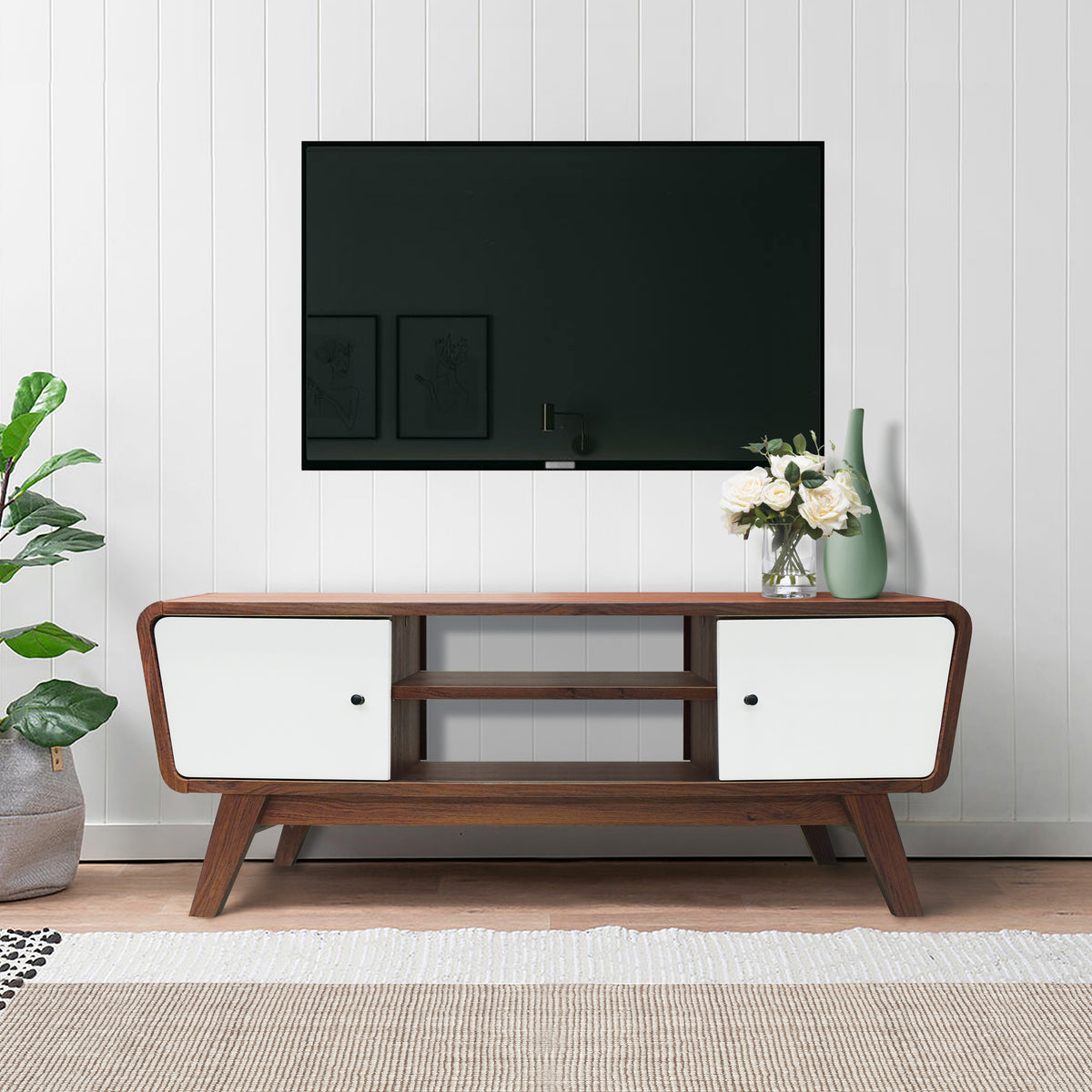 Dillon 120cm Walnut TV Stand from Roseland Furniture