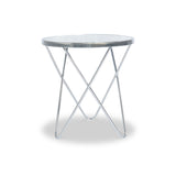 Rhodes Round Chrome Side  Table