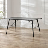 Taylor 160cm Black Rectangular Dining Table