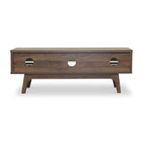 Brunswick Walnut Effect Slatted TV Stand Unit from Roseland