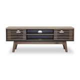 Brunswick Walnut Effect Slatted TV Stand Unit from Roseland